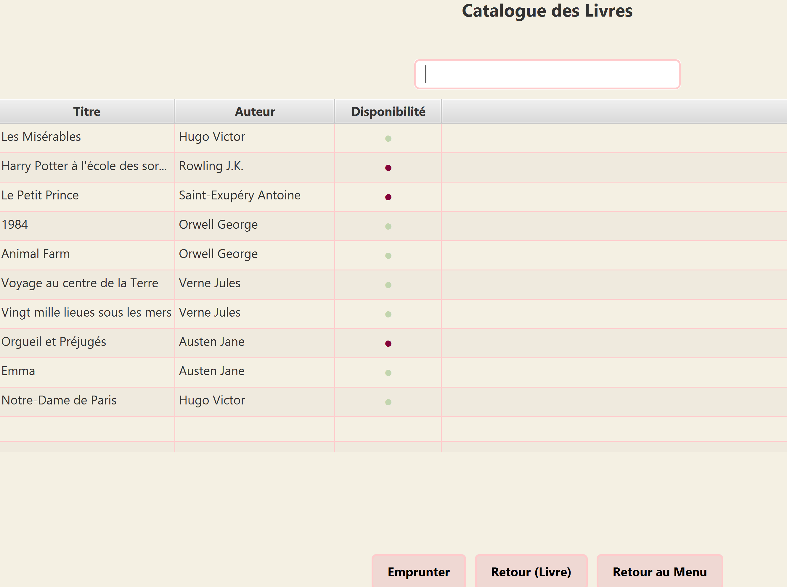 Page utilisateur BookNest